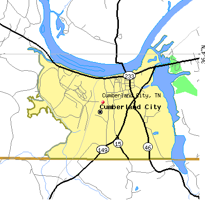 Cumberland City map