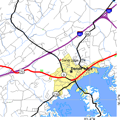 Dandridge map