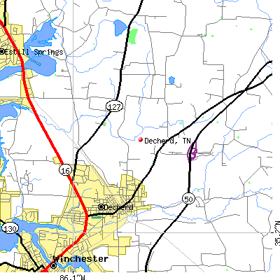 Decherd map