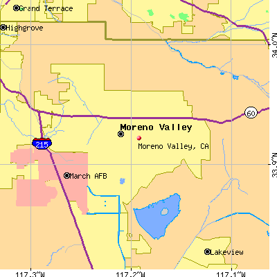 Moreno Valley map