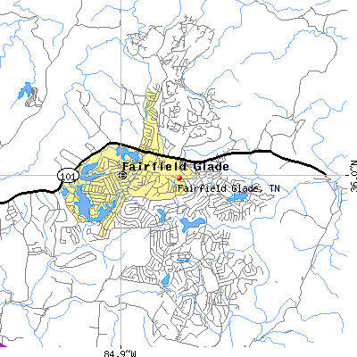 Fairfield Glade map