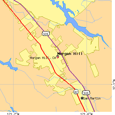 Morgan Hill map