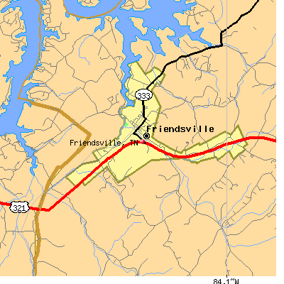Friendsville map