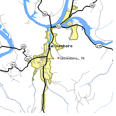 Gainesboro map