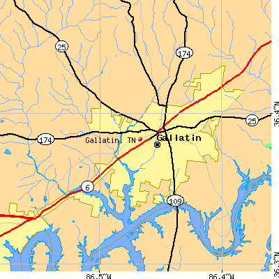 Gallatin map