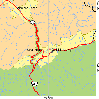 Gatlinburg map