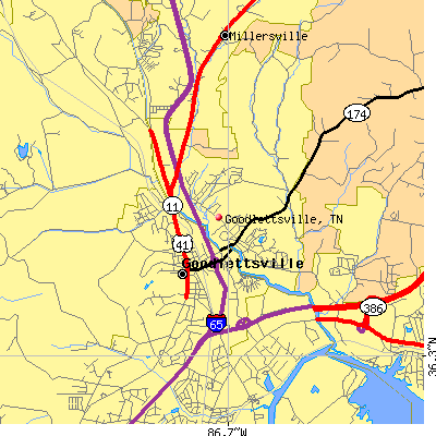 Goodlettsville map