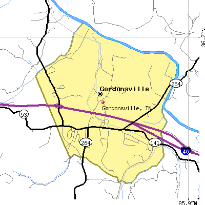 Gordonsville map