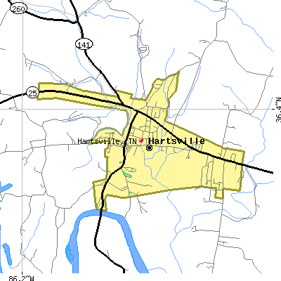 Hartsville map