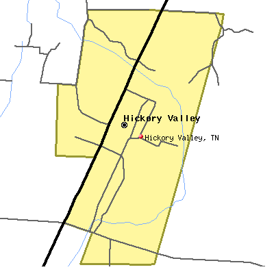 Hickory Valley map