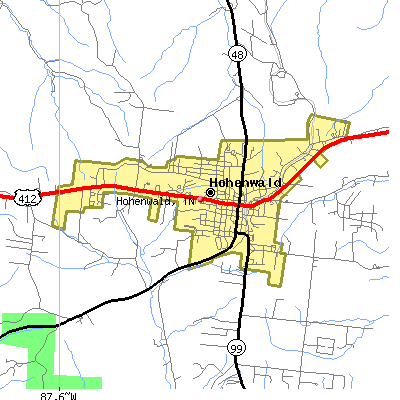 Hohenwald map