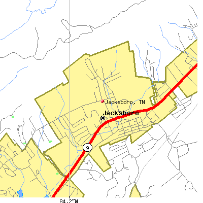 Jacksboro map