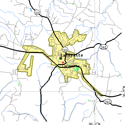 Lafayette map