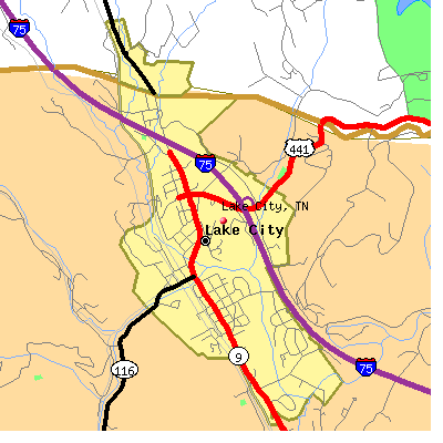 Lake City map