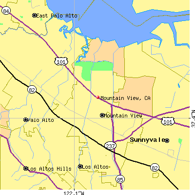 Mountain View map