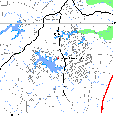 Lake Tansi map