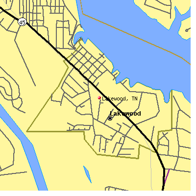 Lakewood map