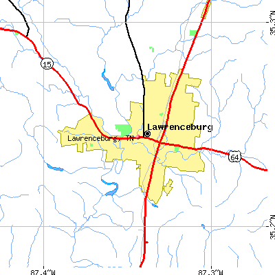 Lawrenceburg map