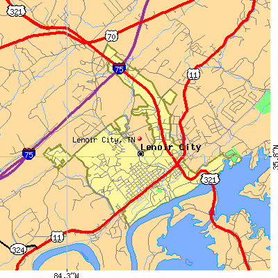 Lenoir City map