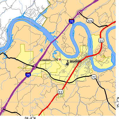 Loudon map