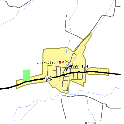 Lynnville map