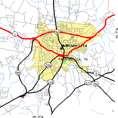 McMinnville map
