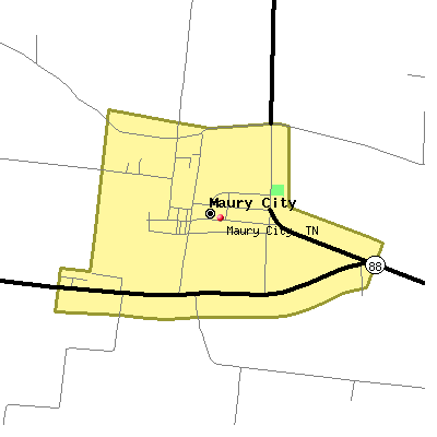 Maury City map
