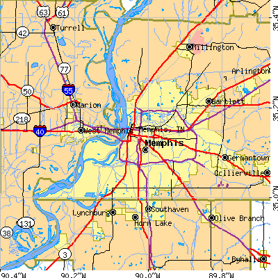 Memphis map