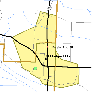 Milledgeville map