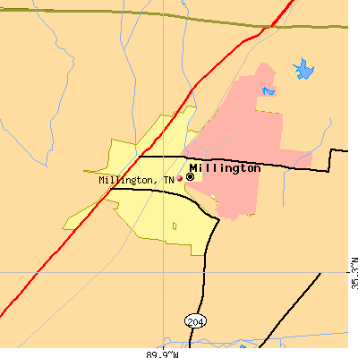 Millington map