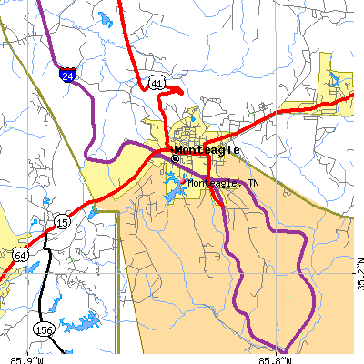 Monteagle map