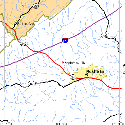 Mosheim map