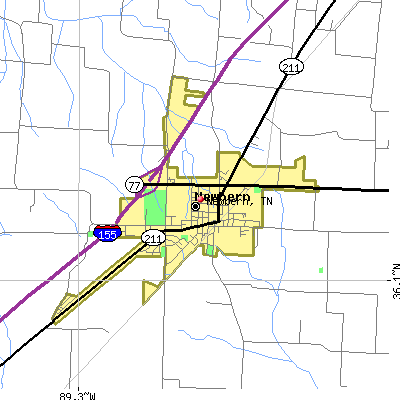 Newbern map