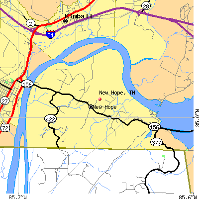 New Hope map