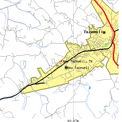 New Tazewell map