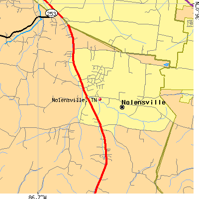 Nolensville map