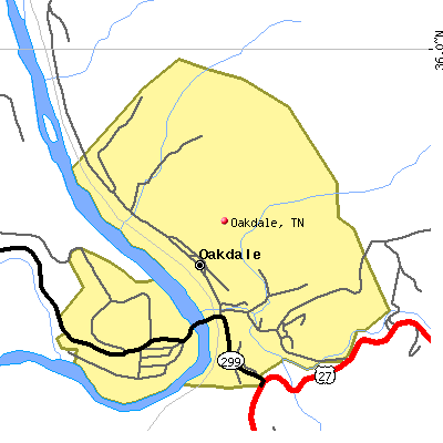 Oakdale map