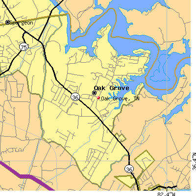 Oak Grove map