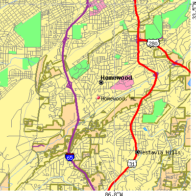Homewood map