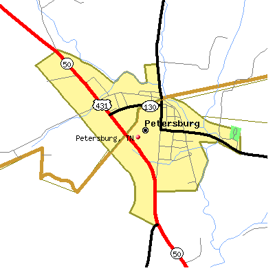 Petersburg map