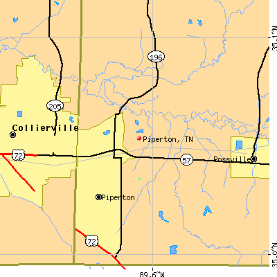 Piperton map