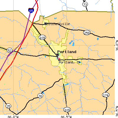Portland map