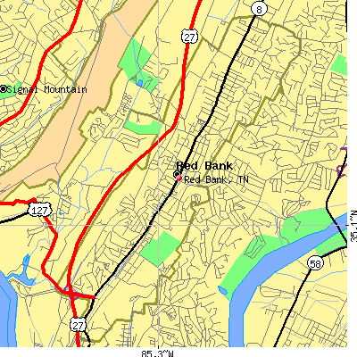 Red Bank map
