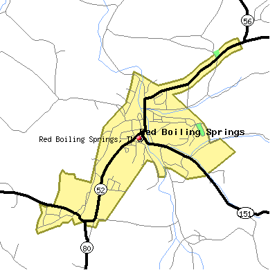 Red Boiling Springs map
