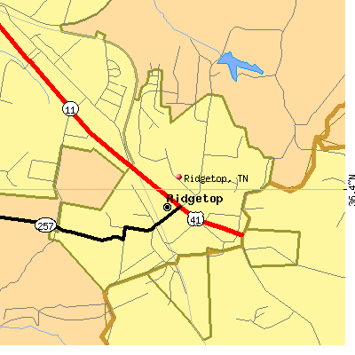 Ridgetop map