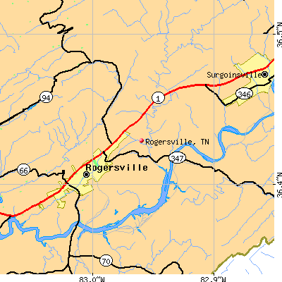 Rogersville map
