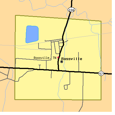 Rossville map