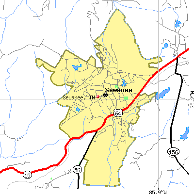 Sewanee map