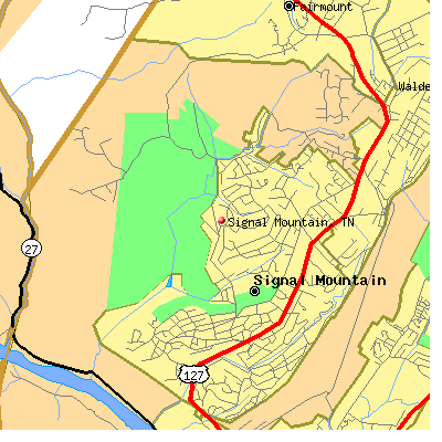Signal Mountain map