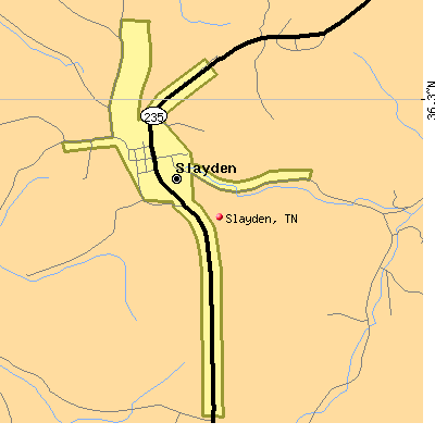 Slayden map